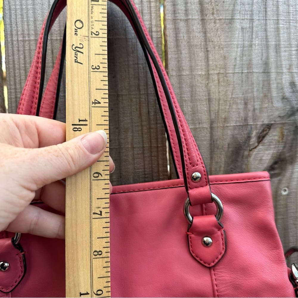 COACH DAISY LEATHER MIA F23901 SILVER/CORAL - Picture 16 of 16